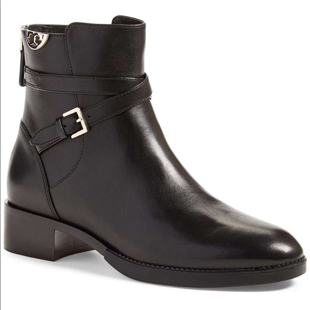 Tory Burch Black Sidney Bootie. Size 8
